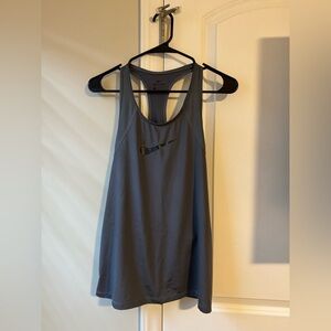 Nike Women's Gray Tank Top - Size Large